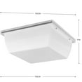 thumbnail image 3 of Hard Nox Collection White 12" Square Flush Mount Light, 3 of 3