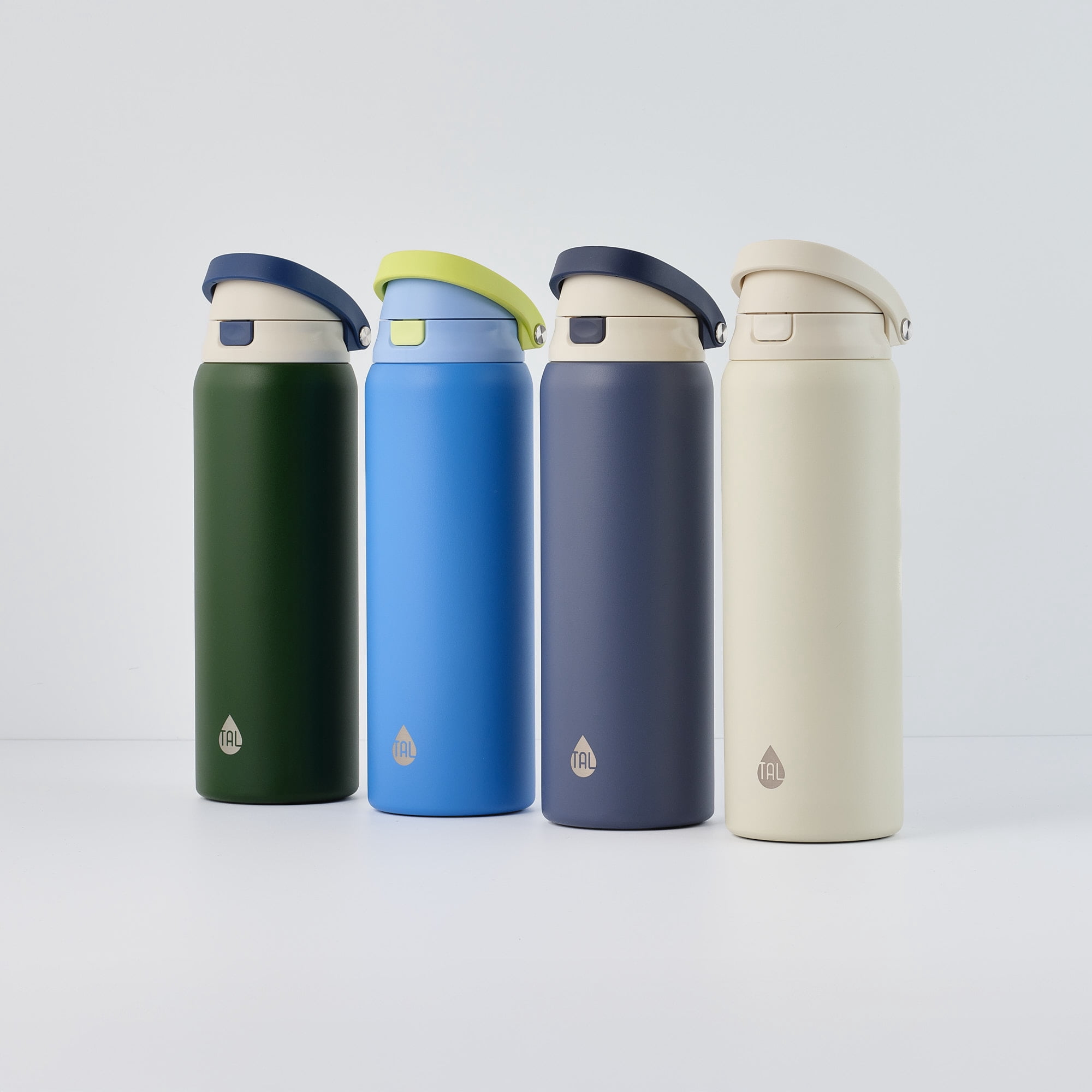 TAL 32oz Stainless Steel 2-in-1 Water Bottle with Straw and Chug Lid, Army