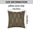 thumbnail image 6 of Unique Bargains Solid Color Plush Throw Pillow Covers Grey 16" x 16", 6 of 6