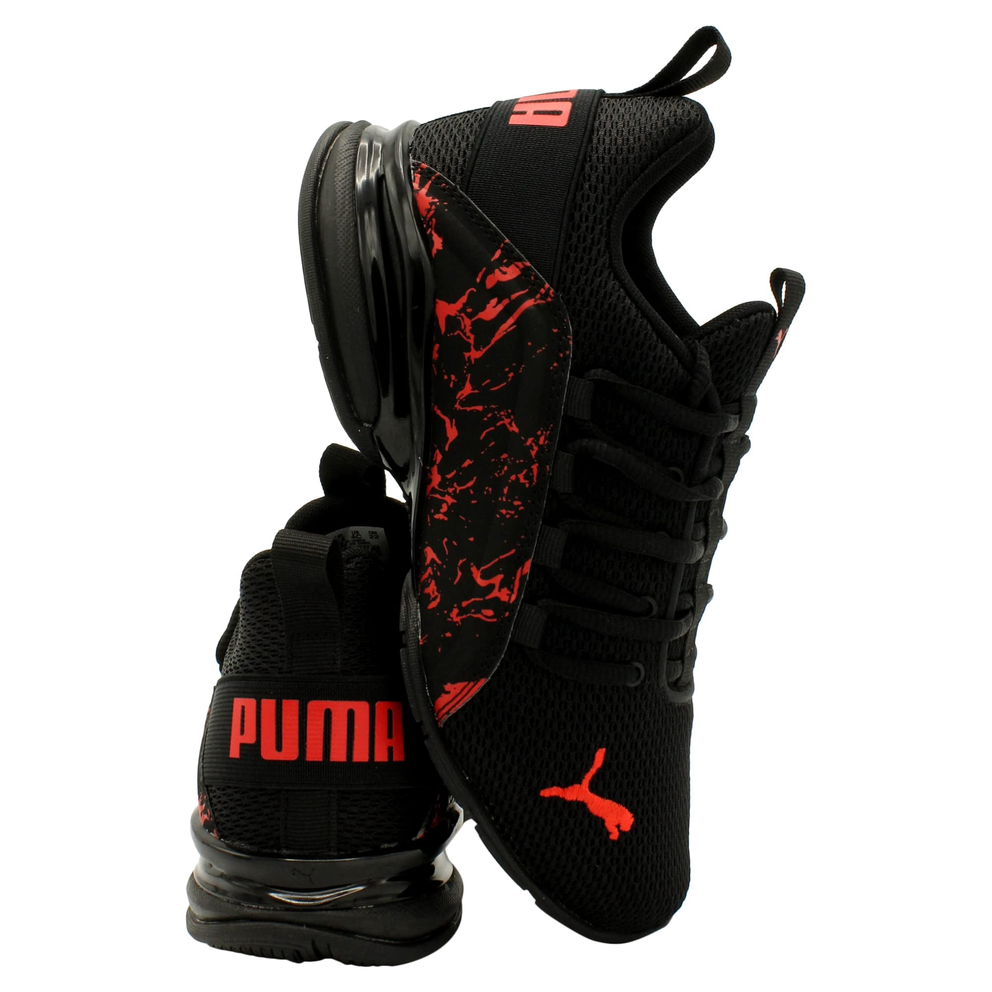 PUMA Grade Axelion City Escape Jr Sneaker Grade School Black Red 5.5