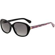 Kate Spade Izabella Women's Black Oval Frame Polarized Sunglasses