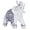 Blue Medium, variant on 11cm/4.3in Elephant Figurines Model Household Resin Animal Figurine Simulation Cute Animal Statue Home Decoration Ornament for Home Decor, Table Living Room, Bedroom, Office(Blue Medium)