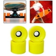 thumbnail image 3 of 4Pieces Longboard Wheels Set 70x51mm Skate Board PU Roller 78A Wheel - Yellow, 70x51cm, 3 of 8