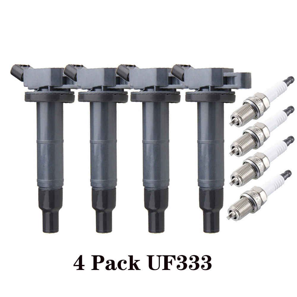 4 Pcs Ignition Coil & Platinum Spark Plug UF333 UF494 for 20022011