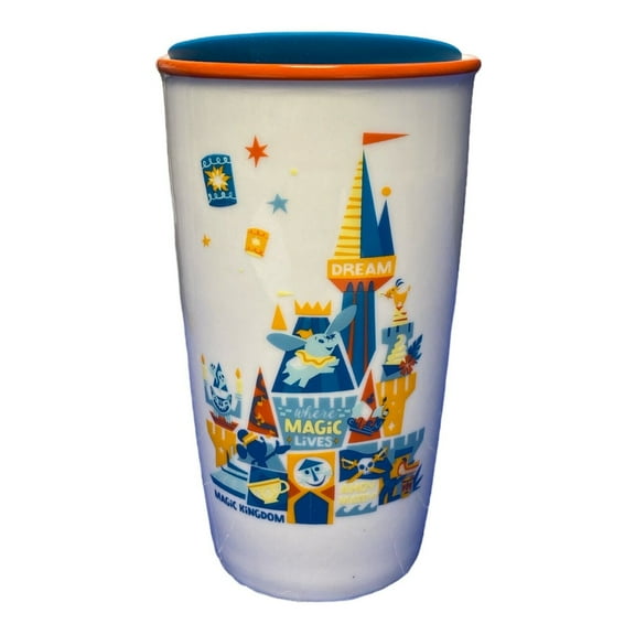 2019 Disney Parks Magic Kingdom Starbucks Ceramic Travel Tumbler