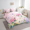 thumbnail image 3 of Castle Fairy Teens Flying Butterflies Twin Bedding Sets 7-Piece,Spring Garden Flowers Bedding Comforter Set Microfiber,Dreamy Princess Floral Breathable Sheet Sets,Lightweight Room Decor,Reversible, 3 of 8
