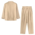 thumbnail image 7 of FOR U DESIGNS Heart Corgi Button Pajamas for Women Set Pants 2 Piece Button Up Pajama Sleepwear with Pockets Size XL Nightwear Long Sleeve V-neck Tops for Women, 7 of 7