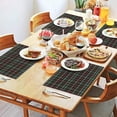 thumbnail image 2 of Green and Red Checkerboard Checkered Pattern Summer Placemats Table Placemats Set Of 4-Linen Kitchen Washable Placemats Table Mats 11.8"x17.7" Non-Slip Heat Resistant, 2 of 6