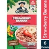 Quaker Kids Instant Oatmeal, Strawberry Banana, 1.51 oz, 6 Packets (Packaging May Vary)