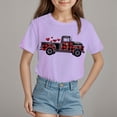 thumbnail image 2 of Tkrady Toddler Girls New Valentine's Day T Shirts Heart Graphic Crewneck Tee Tops, Sizes 1-14 Years, 2 of 5