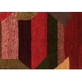 thumbnail image 1 of Ahgly Company Indoor Rectangle Abstract Orange Modern Area Rugs, 3' x 5', 1 of 4