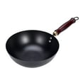 thumbnail image 2 of WeiLaiKeQi Iron Wok Cooking Easy to Stoves Round Bottom 9.45inch Nonstick Without Lid, 2 of 9