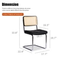 thumbnail image 5 of Stackable Dining Chairs Set / Breathable Mesh Rattan Back, 5 of 6