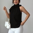 thumbnail image 5 of YueHuiYing Women's High-Neck Sleeveless Top Summer Lightweight Slim-Fit Base Layer Multiple Colors Available, 5 of 5