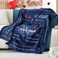 thumbnail image 2 of Long Distance Relationship Gifts, Boyfriend Gifts from Girlfriend, Birthday Gifts for Boyfriend, Romantic Gifts for Him Fathers Day Christmas, Boyfriend Presents Blanket 60"X50", 2 of 6