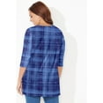 thumbnail image 2 of Catherines Women's Plus Size Petite Easy Fit 3/4-Sleeve Scoopneck Tunic, 2 of 6