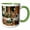 Green/White, variant on 3drose, the Marriage at Cana by Master of the Retable of the Reyes Catolicos, 11oz Two-tone Yellow Mug