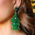 thumbnail image 4 of Pendientes Colgantes Navideños Me&Hz con Cascabel y Borla Verde, 4 of 7