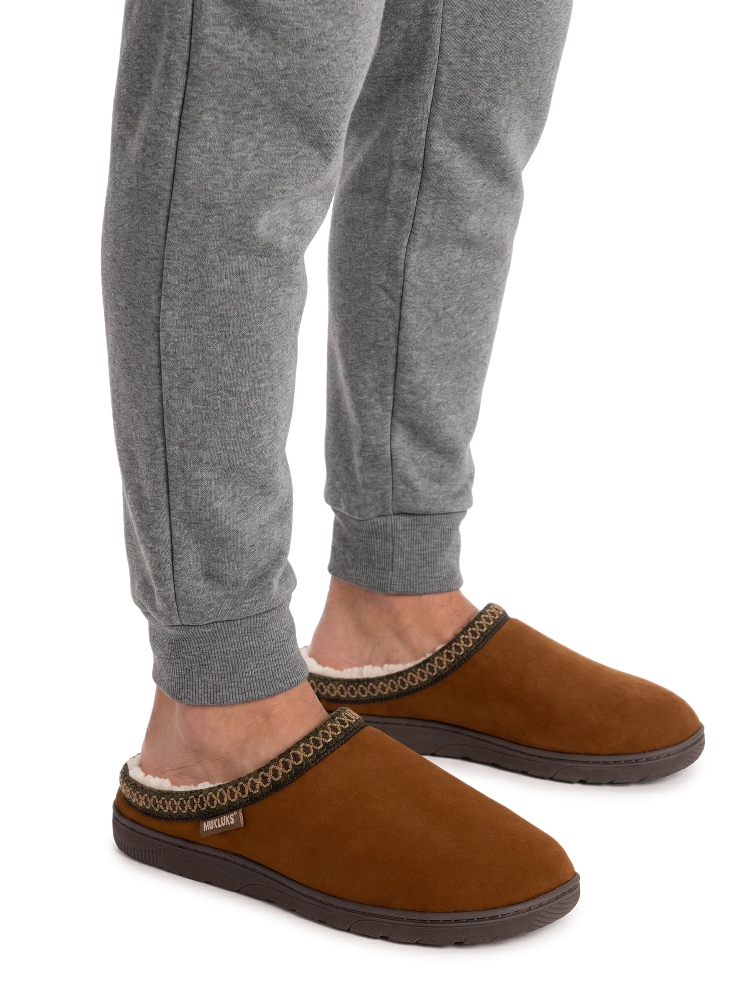 MUK LUKS Men's Faux Suede Clog