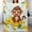 Flannel Blanket Cute Monkey Holding a Banana blanket 30"x40" 1, variant on GXFC Flock of Yellow Rubber Ducks blanket, comfortable and soft, warm casual blanket, printed design, winter sofa dormitory home decoration, must-have travel product. Size is 60x80 inches.