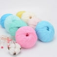 thumbnail image 2 of Nvzi Weaving Yarn for Crocheting - 8 Strands Cotton Yarn, 2 Rolls lake blue Yarn Packs, Premium Soft Yarn for DIY Craft Projects, Durable & Easy-to-Use Yarn for Crocheting Enthusiasts, 2 of 4