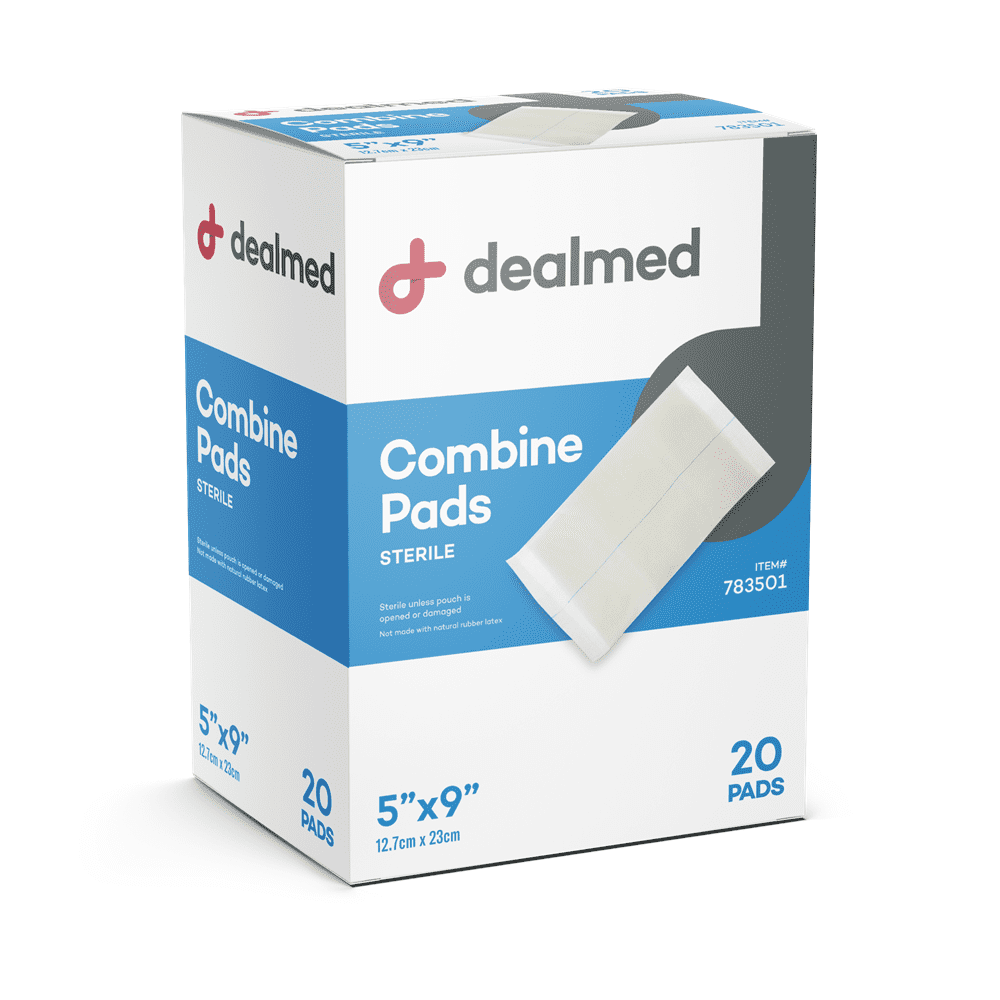Dealmed ABD Combine Pads 5' x 9', Sterile, 20/Bx