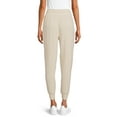 thumbnail image 3 of Time and Tru Women's Elastic Waist Cozy Jogger Pants, 3 of 5