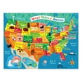 Mudpuppy Map of The U.S.A. to Go Puzzle, 36 Pieces, Ages 3+, Convenient