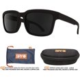 thumbnail image 2 of SPY Helm 2 SOSI Matte Black/Gray Polarized Rectangle Sunglasses For Men + FREE Complimentary Eyewear Kit, 2 of 4