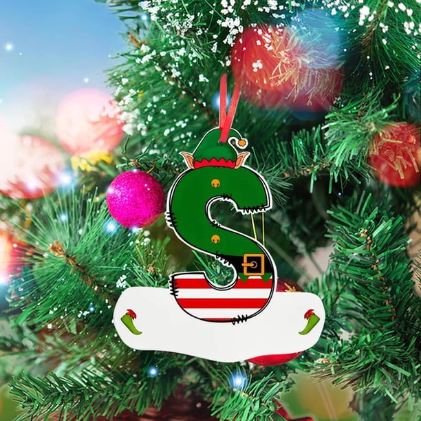Ganfancp 26 Adornos de Navidad 26 Adornos de Letras Adornos Rojos para El Árbol de Navidad Adornos Colgantes de Letras Alfabeto Decoraciones Del Árbol de Navidad para El Hogar Ofertas de La Semana 1X