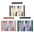 thumbnail image 5 of Easy Carry Rolls Up PU Leather Backgammon Set With Acrylic Pieces Perfect For Family Fun, 5 of 9
