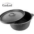 thumbnail image 5 of CUISILAND 20QT Pre-Seasoned Lip Lid Cast Iron Dutch Oven with Lid and Legs, 5 of 6