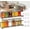Black*2, variant on Carbon Steel Wall-Mounted Kitchen Spice Rack, 11.4 Inch No-Drill Adhesive or Screw Installation for Cabinet Door, Pantry, and Kitchen Organization
