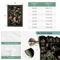 thumbnail image 6 of Black Spring Floral Balloon Curtains 63 Inch Length for Living Room/Bedroom, Elegant Pastoral Flowers Birds Retro Art Rod Pocket Privacy Door Curtains Decorative Tie Up Shade for Window 52"x63", 6 of 8