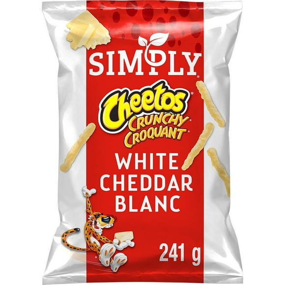 Grignotines à saveur de fromage Simply CHEETOS Soufflés Cheddar blanc 241GM