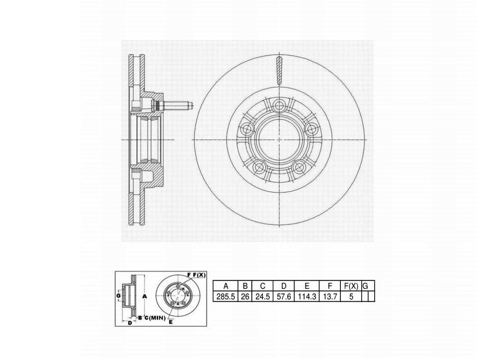 Winstop Brake Rotor and Hub Assembly, Front WS234500, Ford Ranger 1997-1995