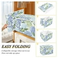 thumbnail image 2 of Yayeee Collapsible Cube Storage Bin with Lid Fabric Closet Decorative Basket with Handles, Vibrant Hydrangeas Pattern, 2 of 7