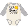 thumbnail image 3 of Inktastic Center of My Grandma's Universe Boys or Girls Long Sleeve Baby Bodysuit, 3 of 5