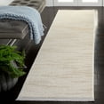 thumbnail image 2 of SAFAVIEH Whisper Zephyr Solid Runner Rug, Ivory/Beige, 2'2" x 8', 2 of 8