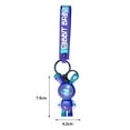 thumbnail image 6 of Pink Season Key Chain Cartoon Animal Design Multiple Use Sunset Lights Delicate Craftsmanship Bag Decor Easy-carrying PVC Dream Rabbit Key Holder Car Decor, 6 of 8