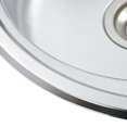 thumbnail image 6 of vidaXL Kitchen Sink Undermount Sink with Strainer Stainless Steel Sink Round, 6 of 47
