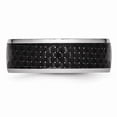 thumbnail image 3 of Cobalt Polished Black Carbon Fiber Inlay 8mm Band (Size 11.5) Made In China cc59-11.5, 3 of 4