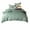 Green, variant on Textured Bedding Set 3 Pieces Queen King Size Green Machine Washable Polyester