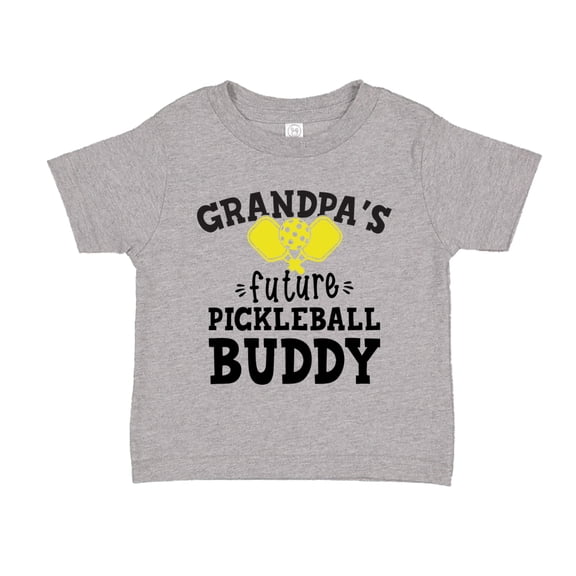 Grandpa's Future Pickleball Buddy Toddler T-Shirt 2T Athletic Heather