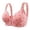 A-Light Pink429, variant on Daisy Bras For Older Women Printed Front Closure Wireless Adjustable Straps Bra Full Coverage Support Daily Bras
