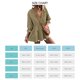 thumbnail image 5 of Blusa con cuello con muescas,Blusa de mujer con cuello con muescas y dobladillo con volantes Camisa con dobladillo con volantes construida para durar, 5 of 5
