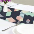 thumbnail image 4 of Yayeee Table Runner 70 inches Long Home Kitchen Dinning Party Decoration, Black Cubes, 4 of 7