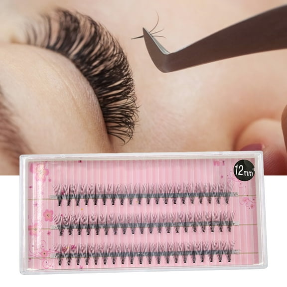 jiaroswwei Professional 60 Clusters Eye Lashes Grafting Fake False Eyelashes Natural Makeup