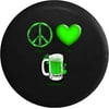 Peace Love Happiness Irish Life Green Spare Tire Cover for Jeep RV 30 Inch