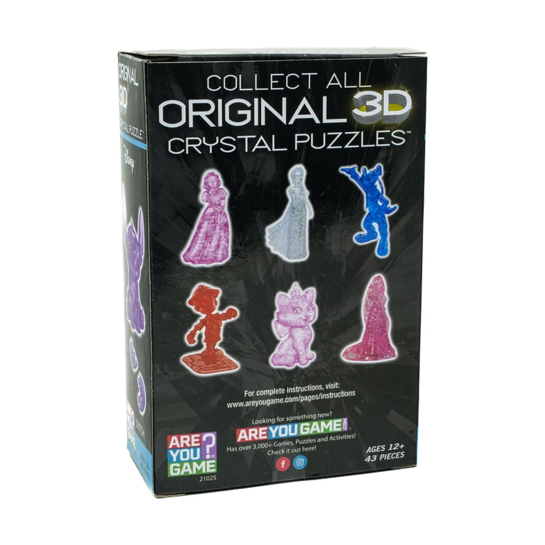 AreYouGame.com 3D Crystal Puzzle Disney Stitch Purple 43 Pcs